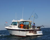charter boat in the lake ontario