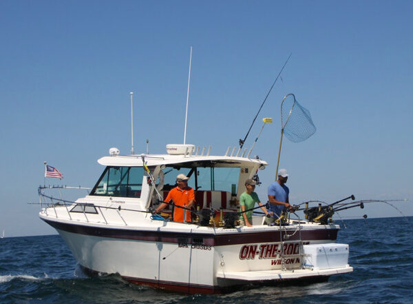 charter boat in the lake ontario
